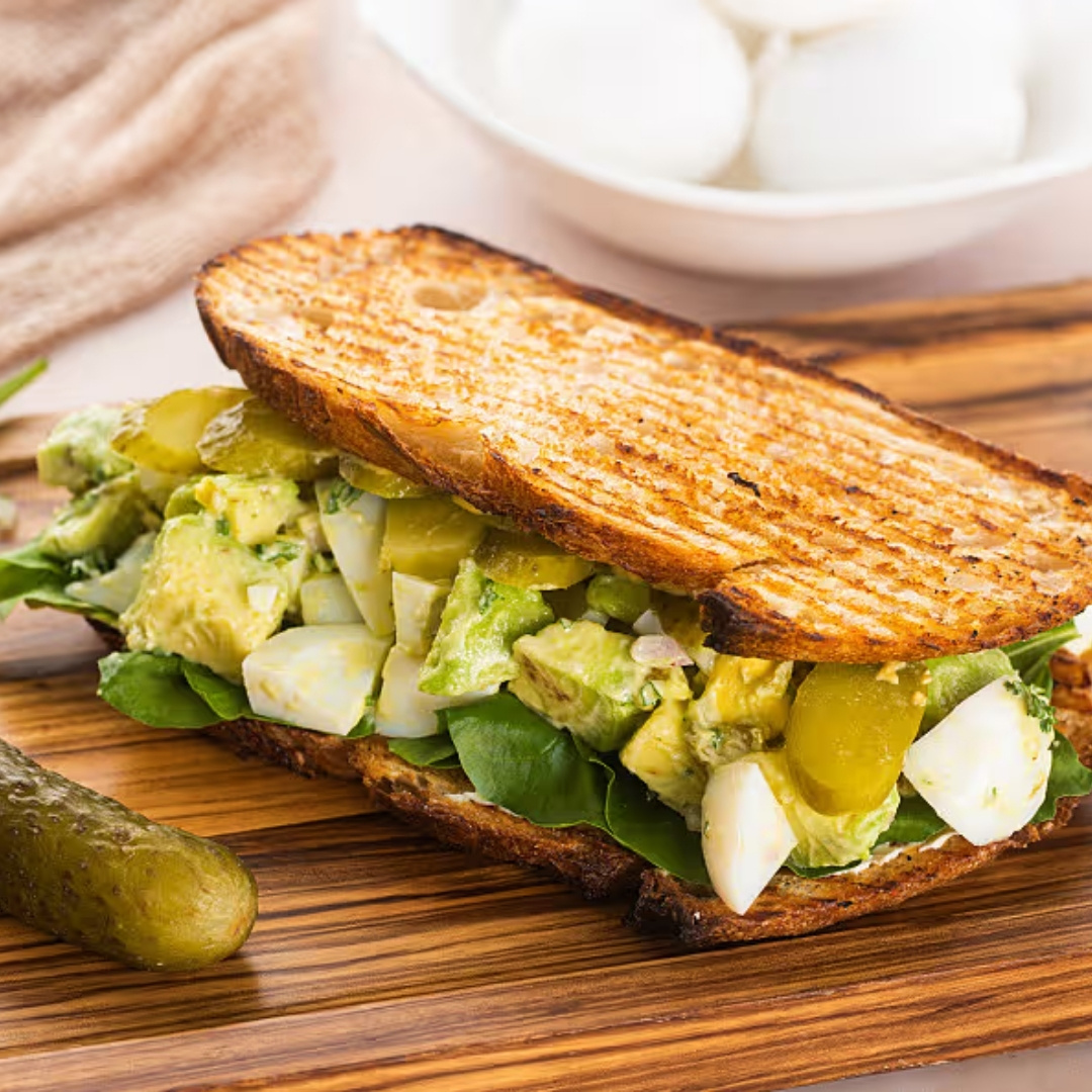 Creamy Egg & Avocado Sandwich